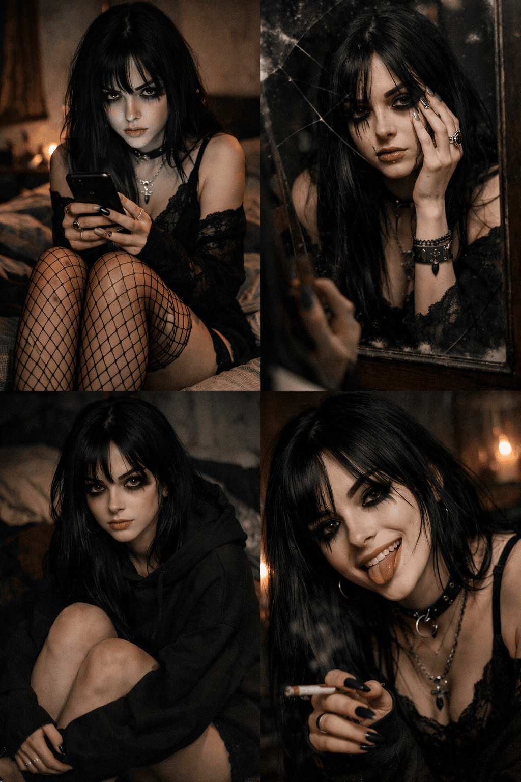 Goth Siren expressions grid