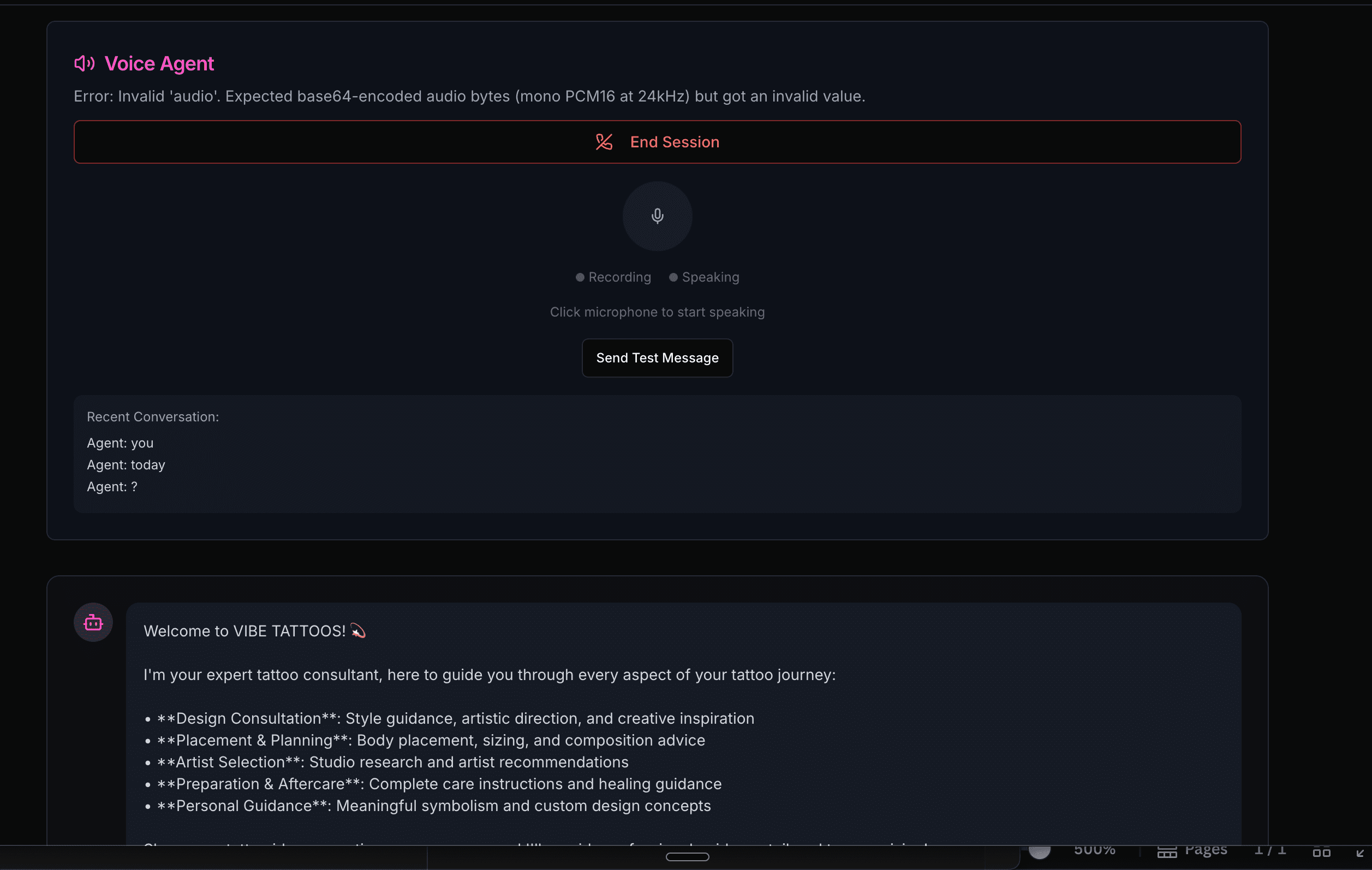 Vibe Tattoos app screenshot 1
