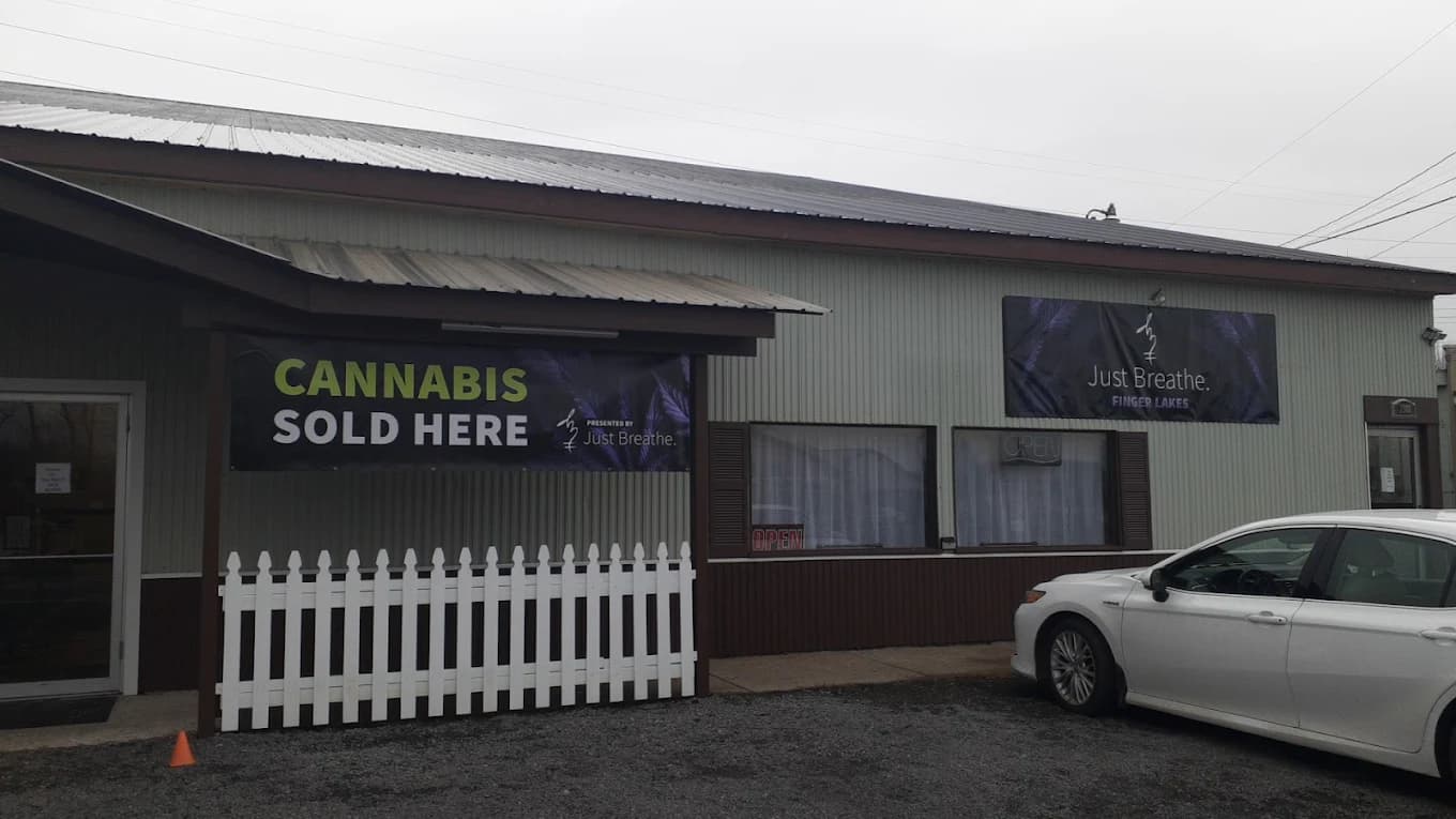 Exterior shot of dispensary