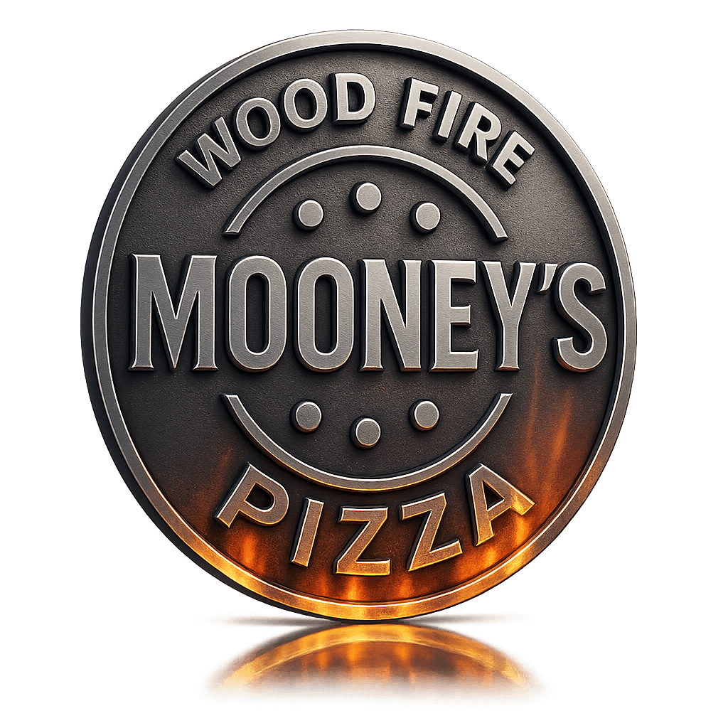 3D metallic fire logo concept